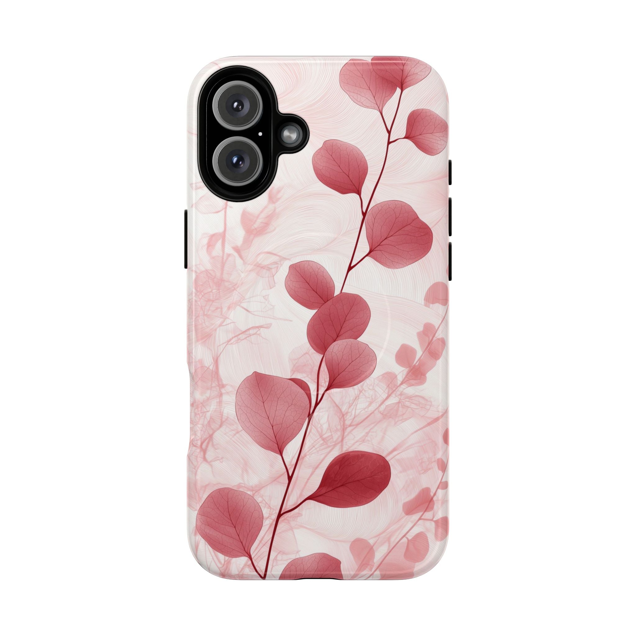 Pink Botanical Floral Eucalyptus MagSafe iPhone Case
