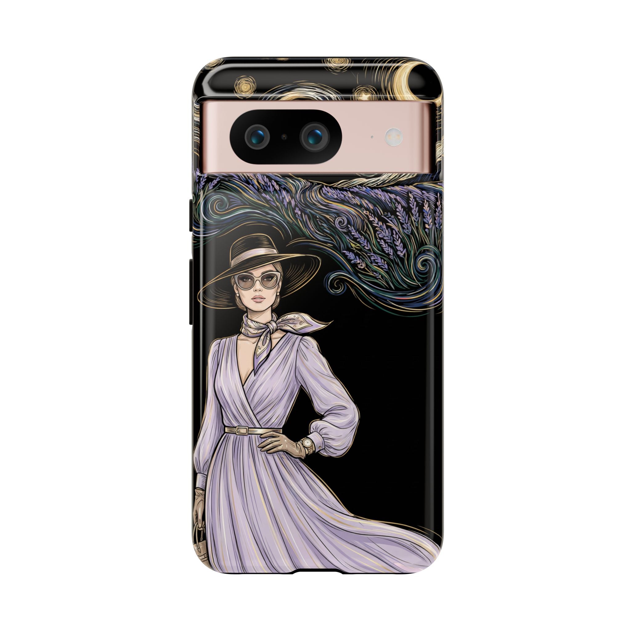 Starry Night Lavender Woman Google Pixel Phone Case | Artistic Protective Tough Case