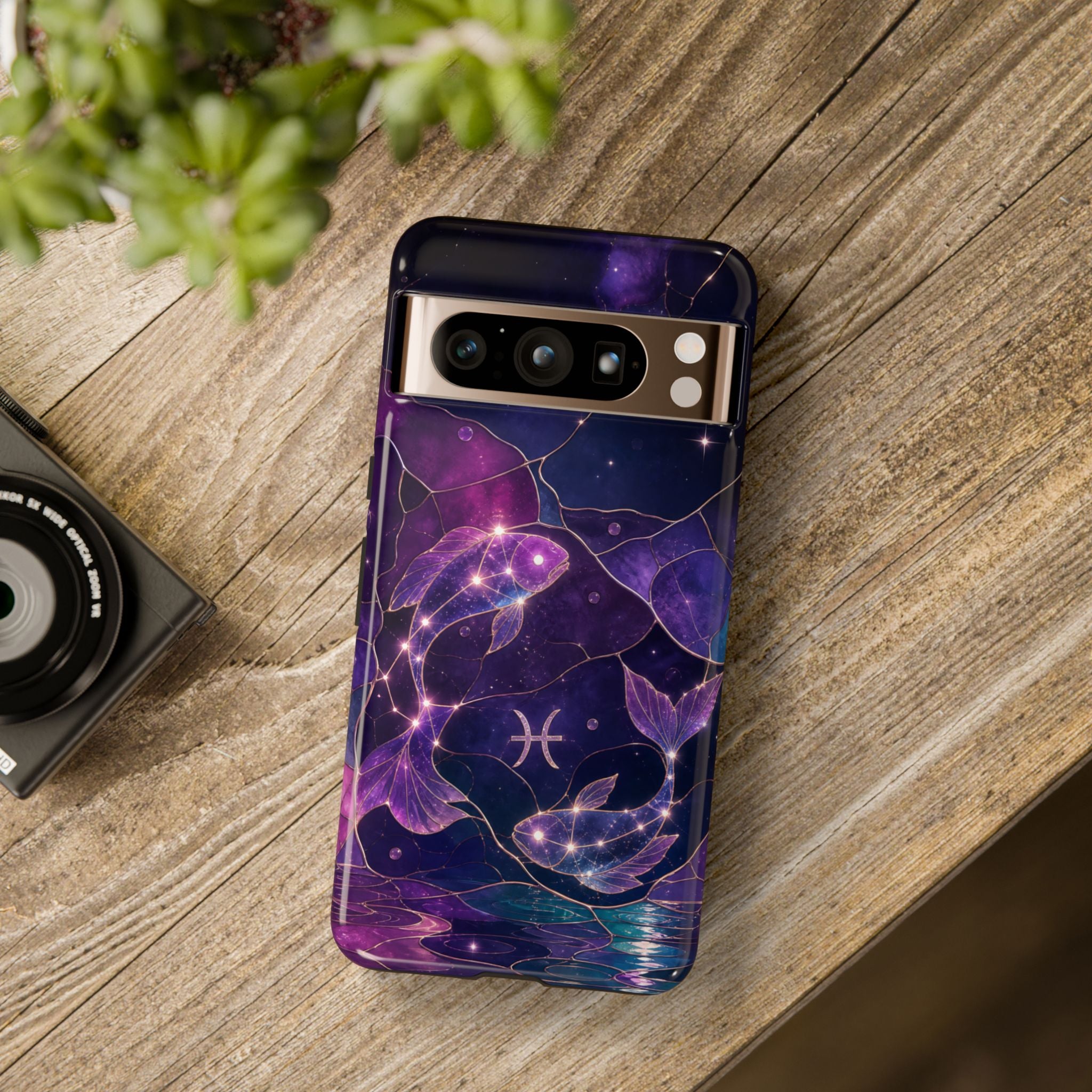 Pisces Zodiac Google Pixel Phone Case | Celestial Fish Phone Case