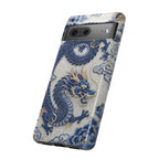 Asian Zodiac Dragon Google Pixel Phone Case V2 | Blue & White Porcelain Luxury Protective Case | Year of the Dragon Gift