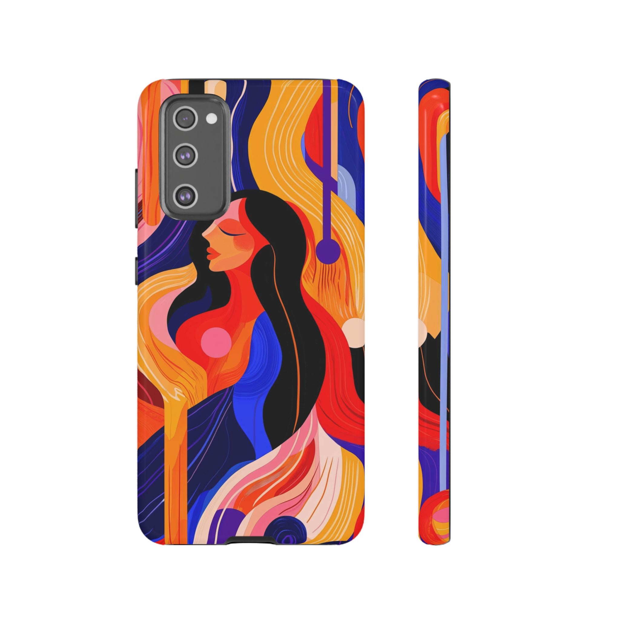 Abstract Colourful Woman Samsung Galaxy Tough Case | Vibrant Artistic
