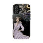 Starry Night Lavender Woman MagSafe iPhone Case | Artistic Protective Tough Case