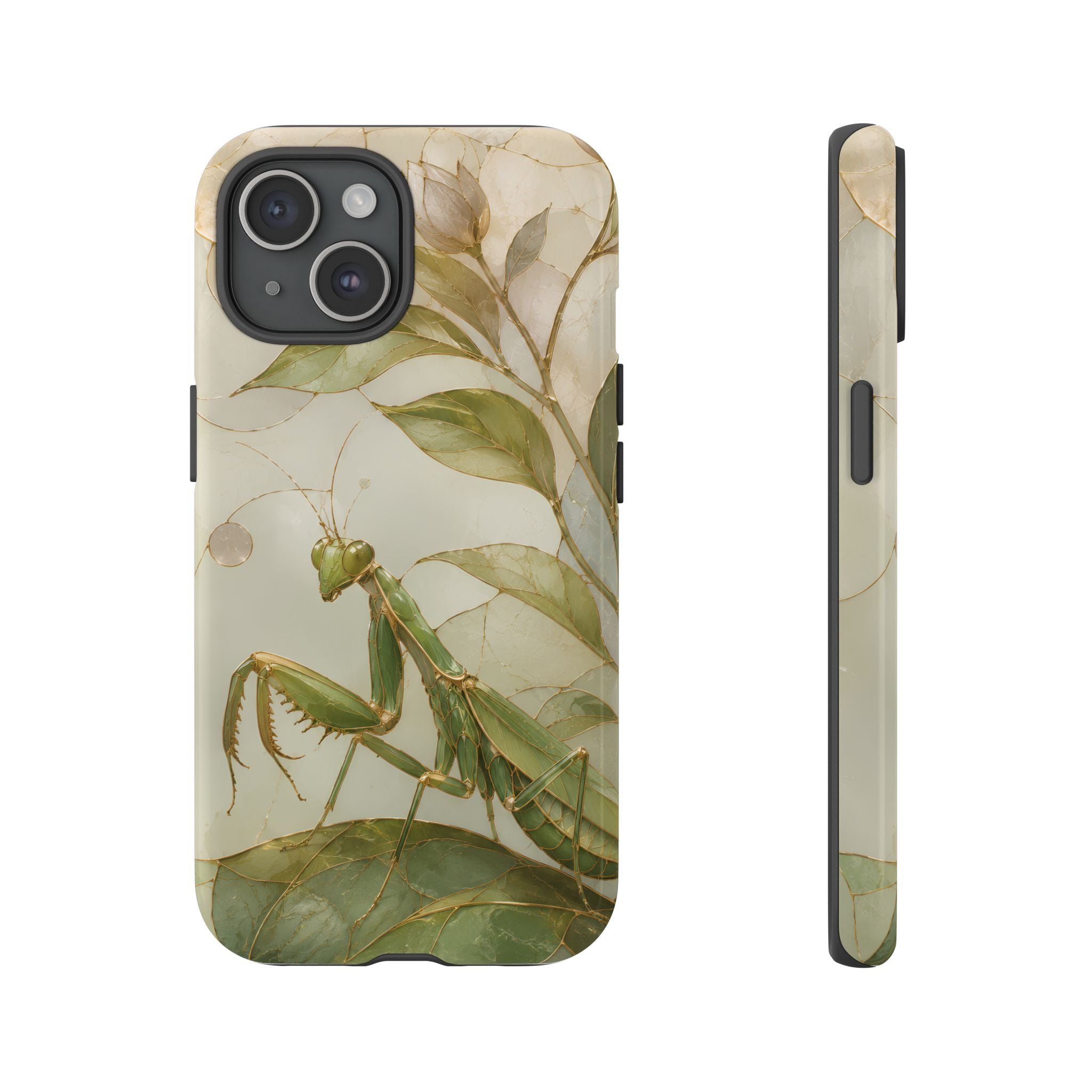 Praying Mantis iPhone Case | Stained Glass Insect iPhone Case