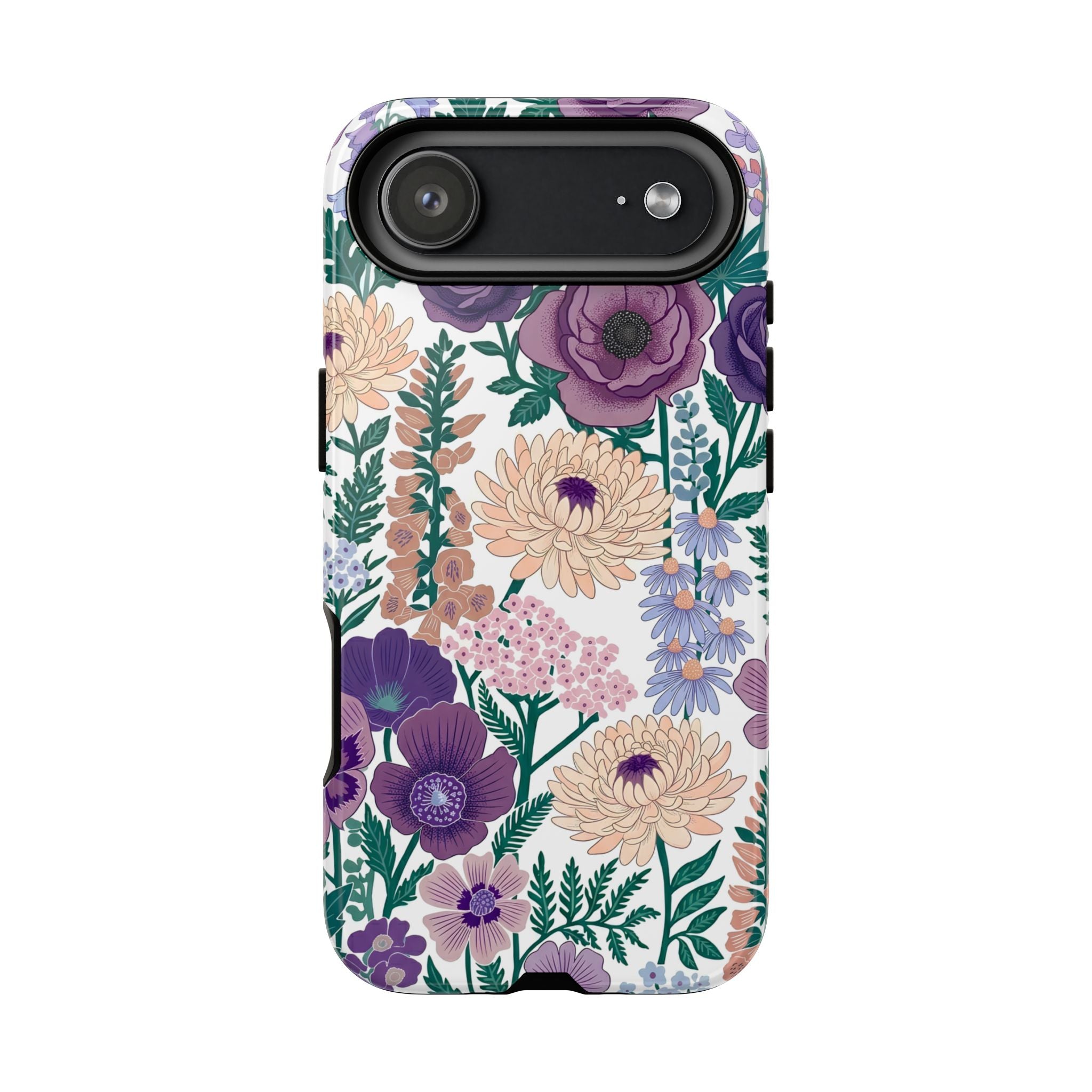 Floral Purple Garden iPhone Case | Tough Protective Phone Cover