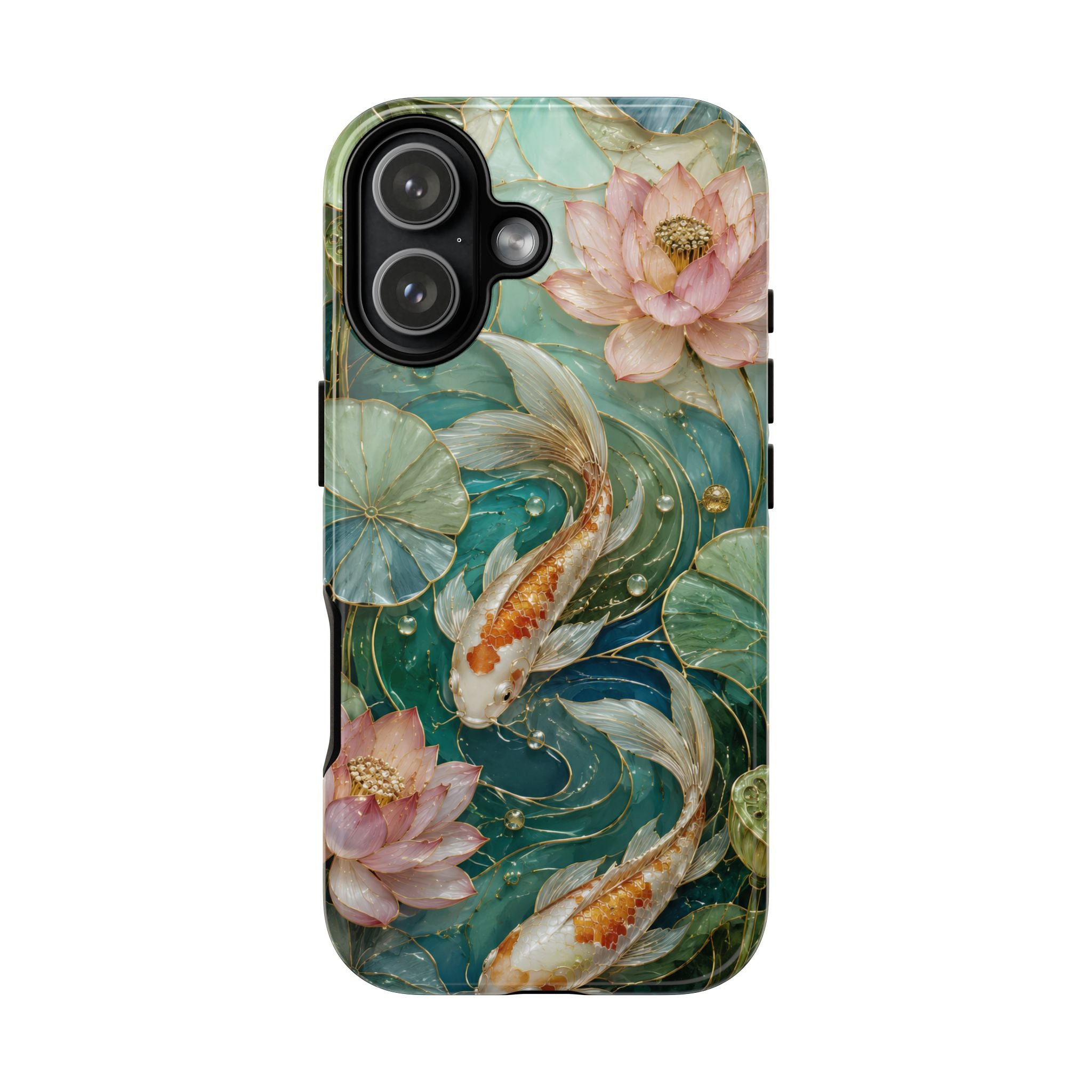 Koi Fish iPhone Case | Lotus Pond Art Cover