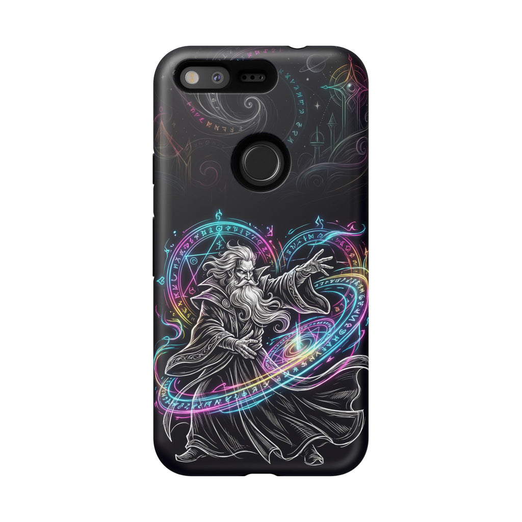 Custodia per Google Pixel Neon Spell Art Wizard Magic