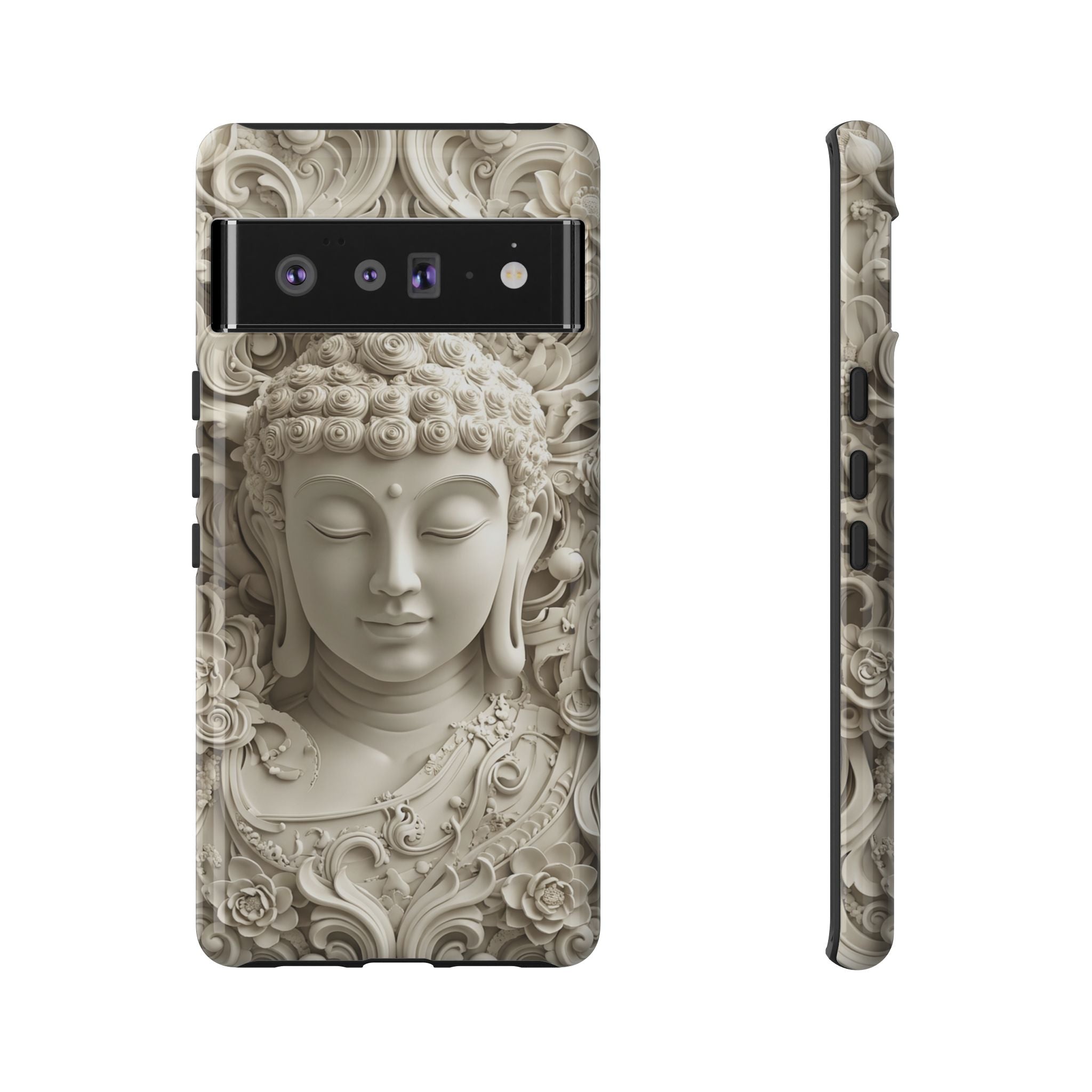 Buddha Relief Google Pixel Case — Serene Zen Protective Phone Cover