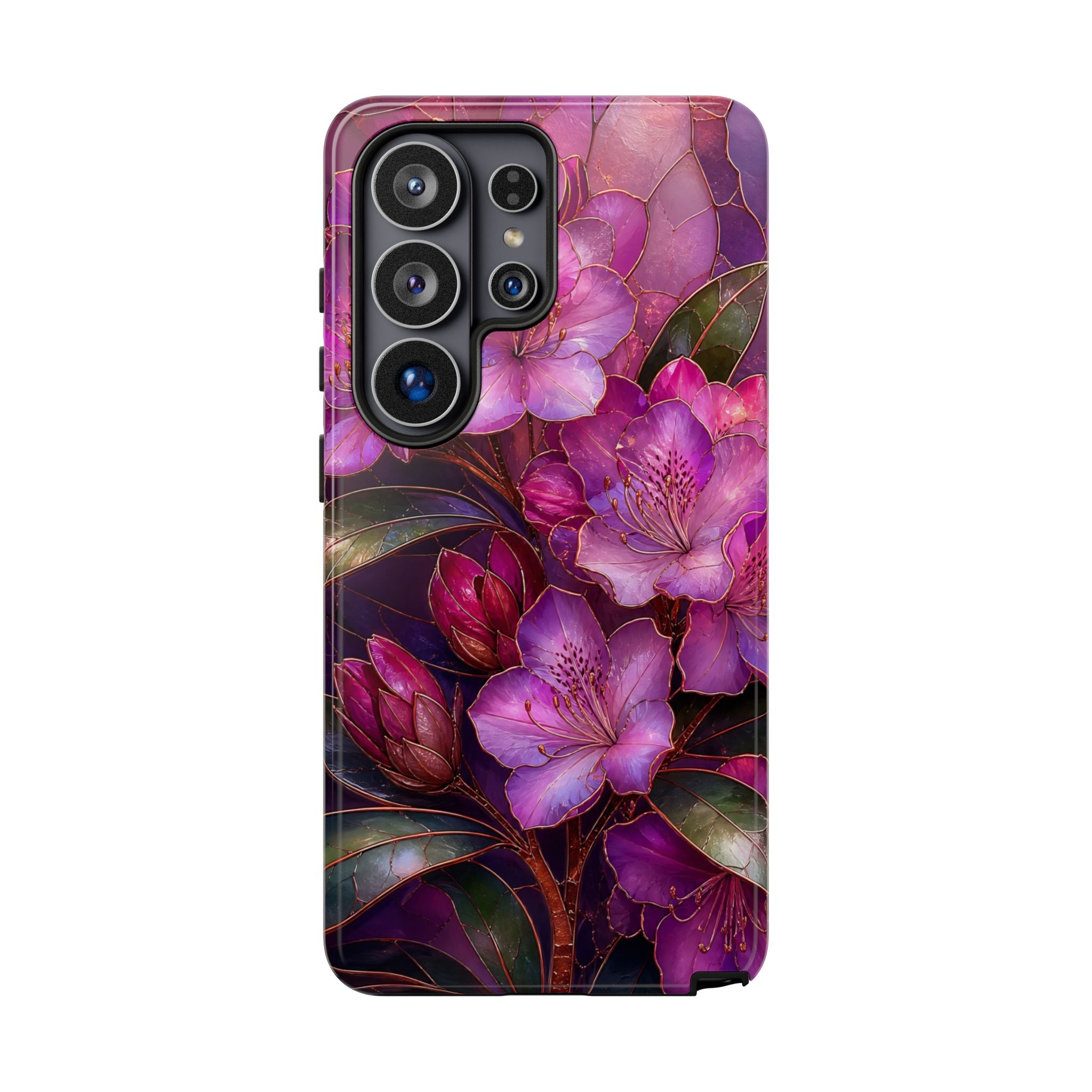 Purple Floral Samsung Galaxy Phone Case | Dark Botanical Phone Case
