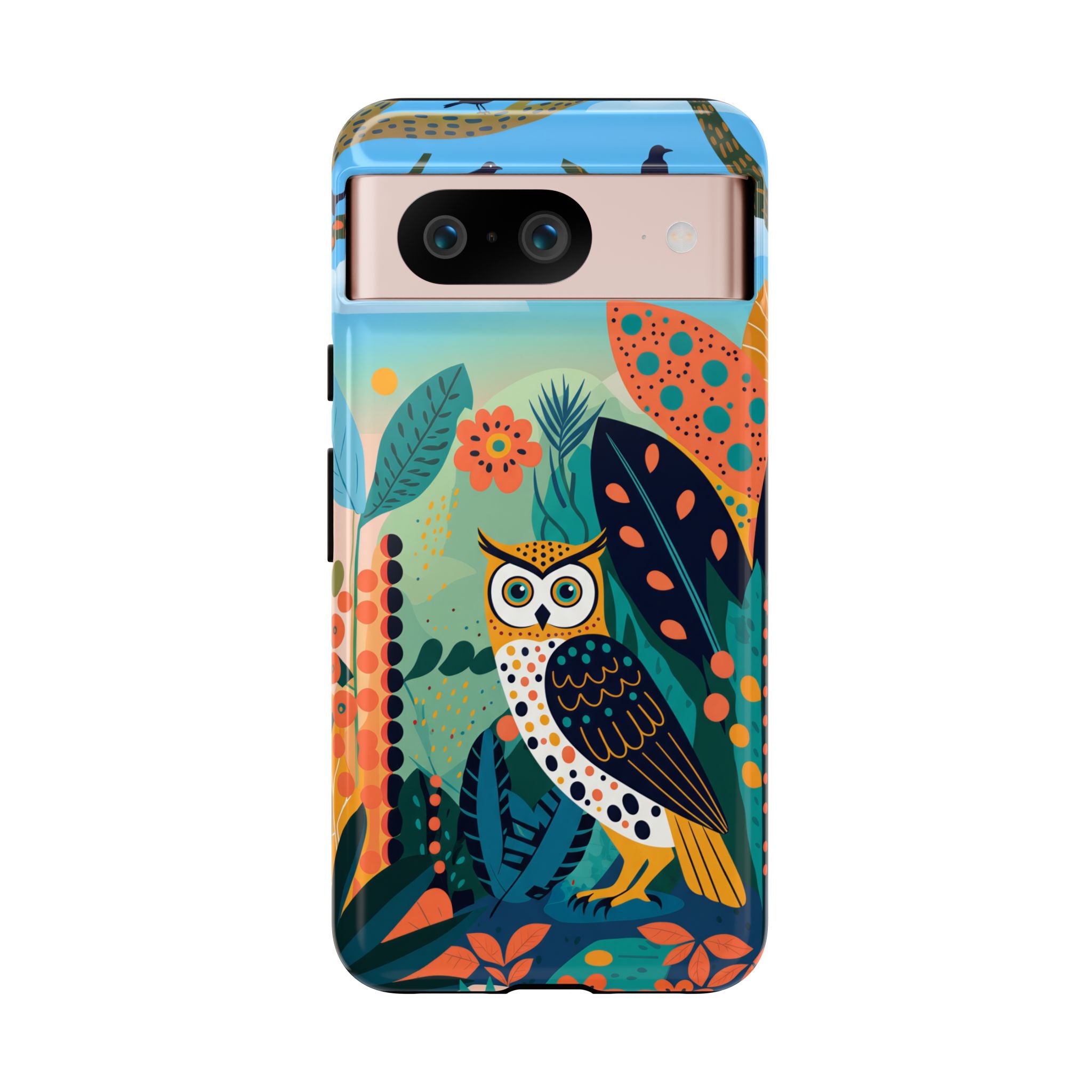 Botanical Forest Colourful Owl Google Pixel Phone Case
