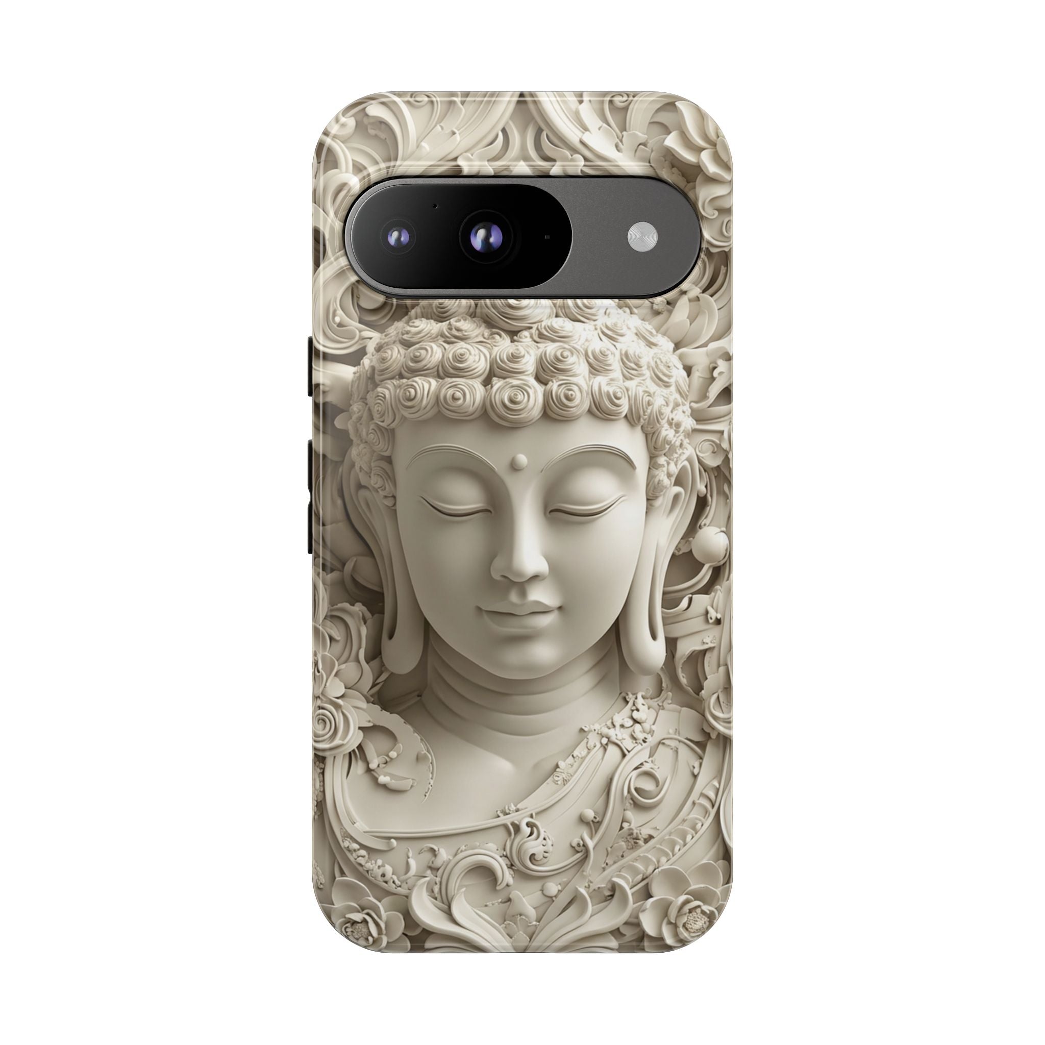 Buddha Relief Google Pixel Case — Serene Zen Protective Phone Cover