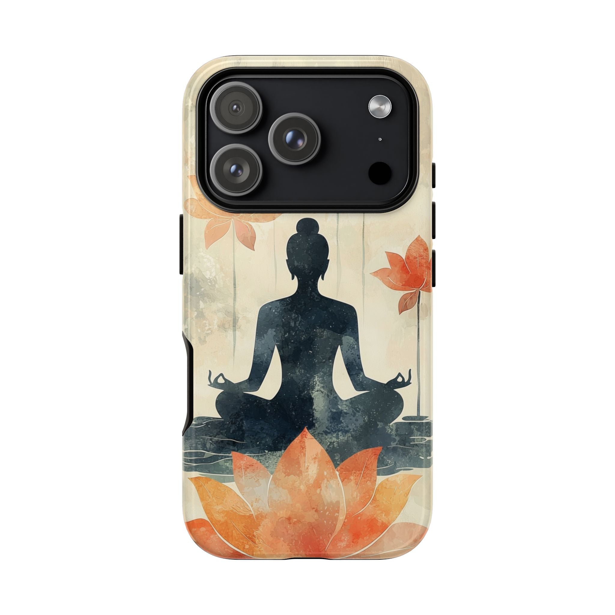Yoga Lotus iPhone Case | Meditative Silhouette