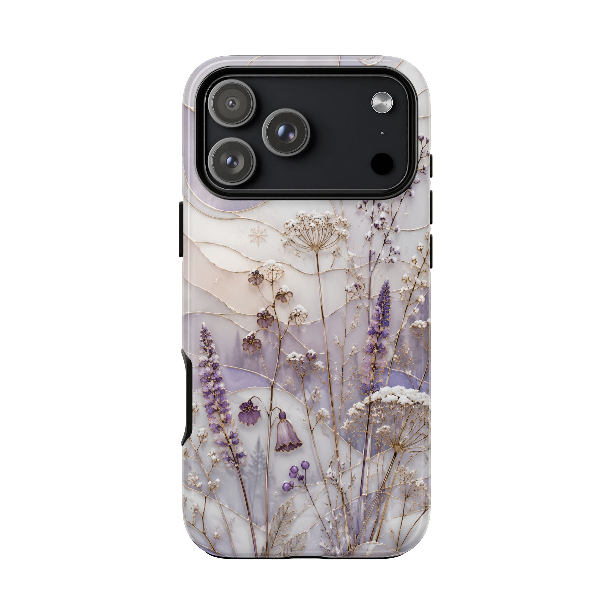 Stained Glass Wildflower iPhone Case | Floral Meadow iPhone Case