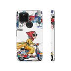 Cover Google Pixel Moto Nonna Vespa Vintage | Cover iPhone Viaggio Scooter Retrò
