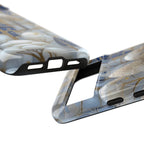 Blue Gold Winter Forest Google Pixel Case — Elegant Tree Pattern Tough Case