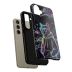 Cool Hoodie Neon Street Cat Samsung Galaxy Phone Case