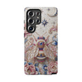 Floral Bee Moon Tough Samsung Galaxy Phone Case | Protective Artistic Phone Cover