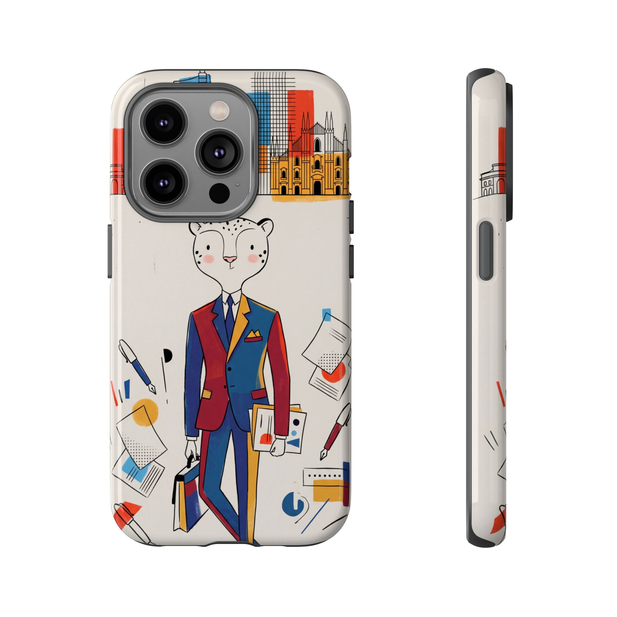 Leopard Executive Phone Case | Business Chic Illustrated