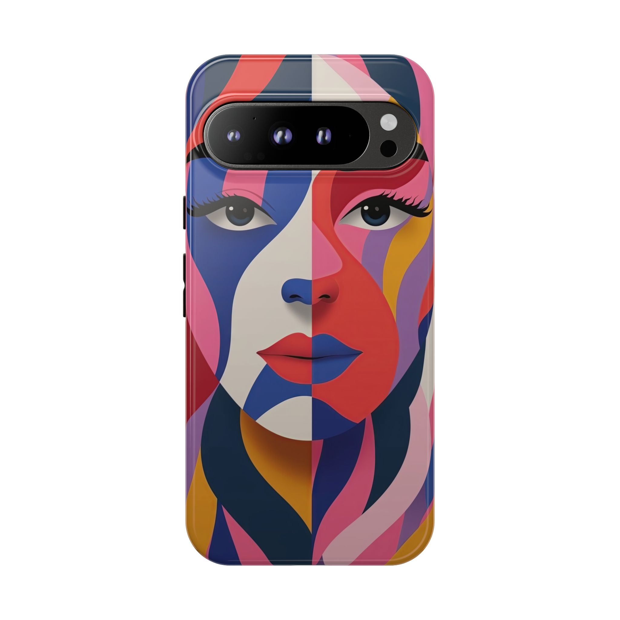 Abstract Colourful Face Google Pixel Case | Vibrant Pop Art