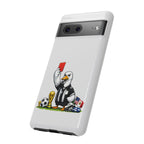 Funny Goose Referee Google Pixel Phone Case | Soccer Red Card Art Cover