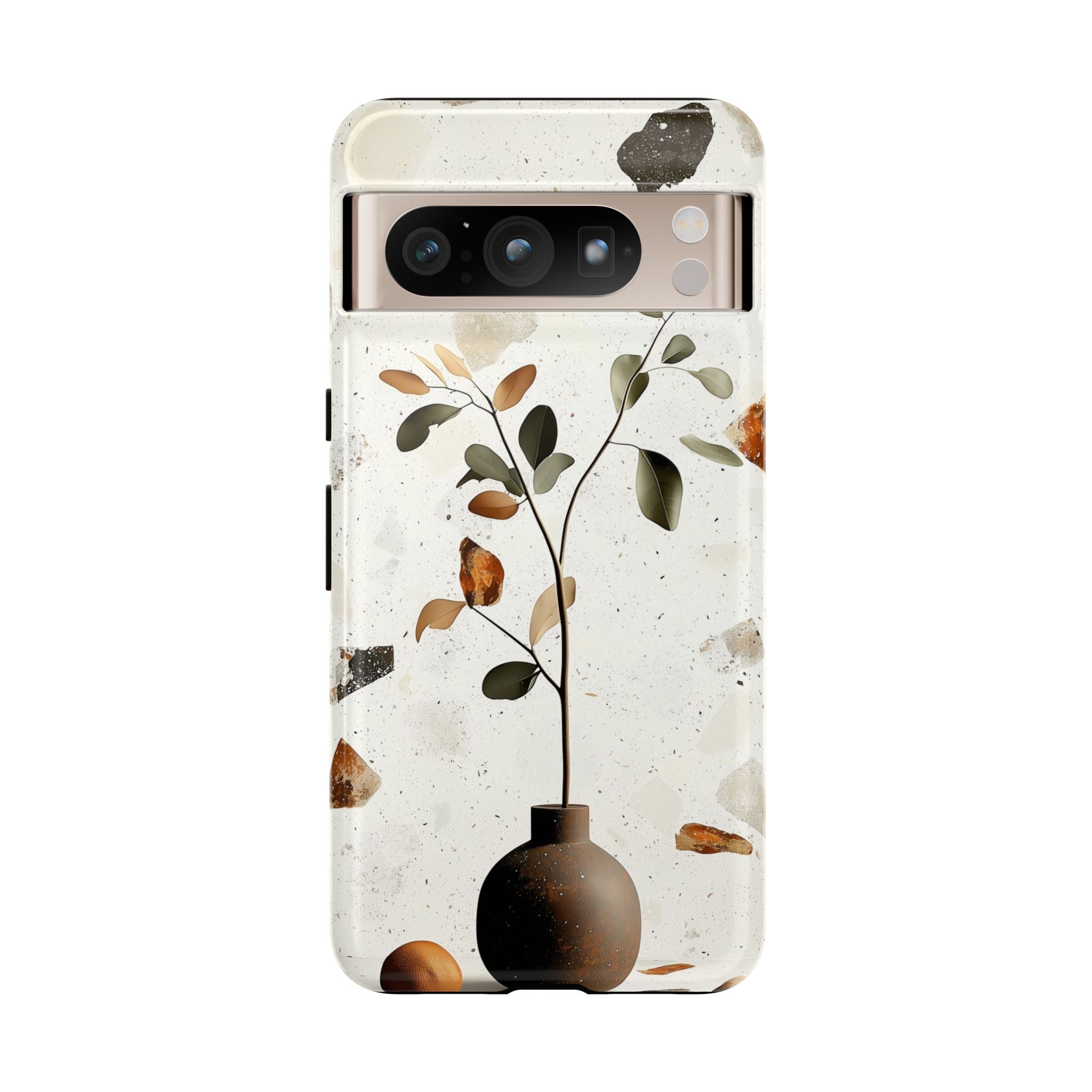 Floral Terrazzo Google Pixel Case | Minimal Vase Botanical