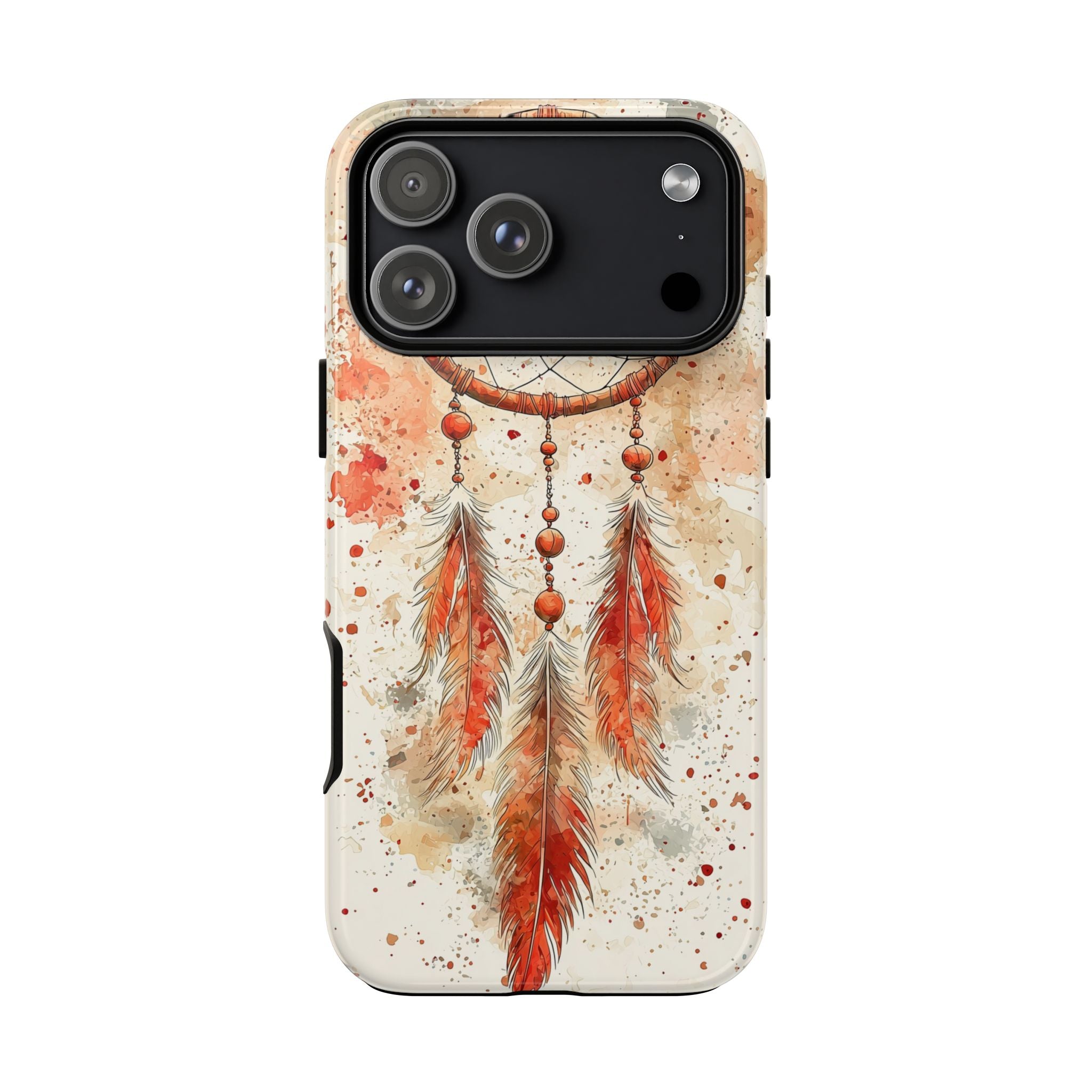 Dreamcatcher Tough iPhone Case | Watercolour Feather