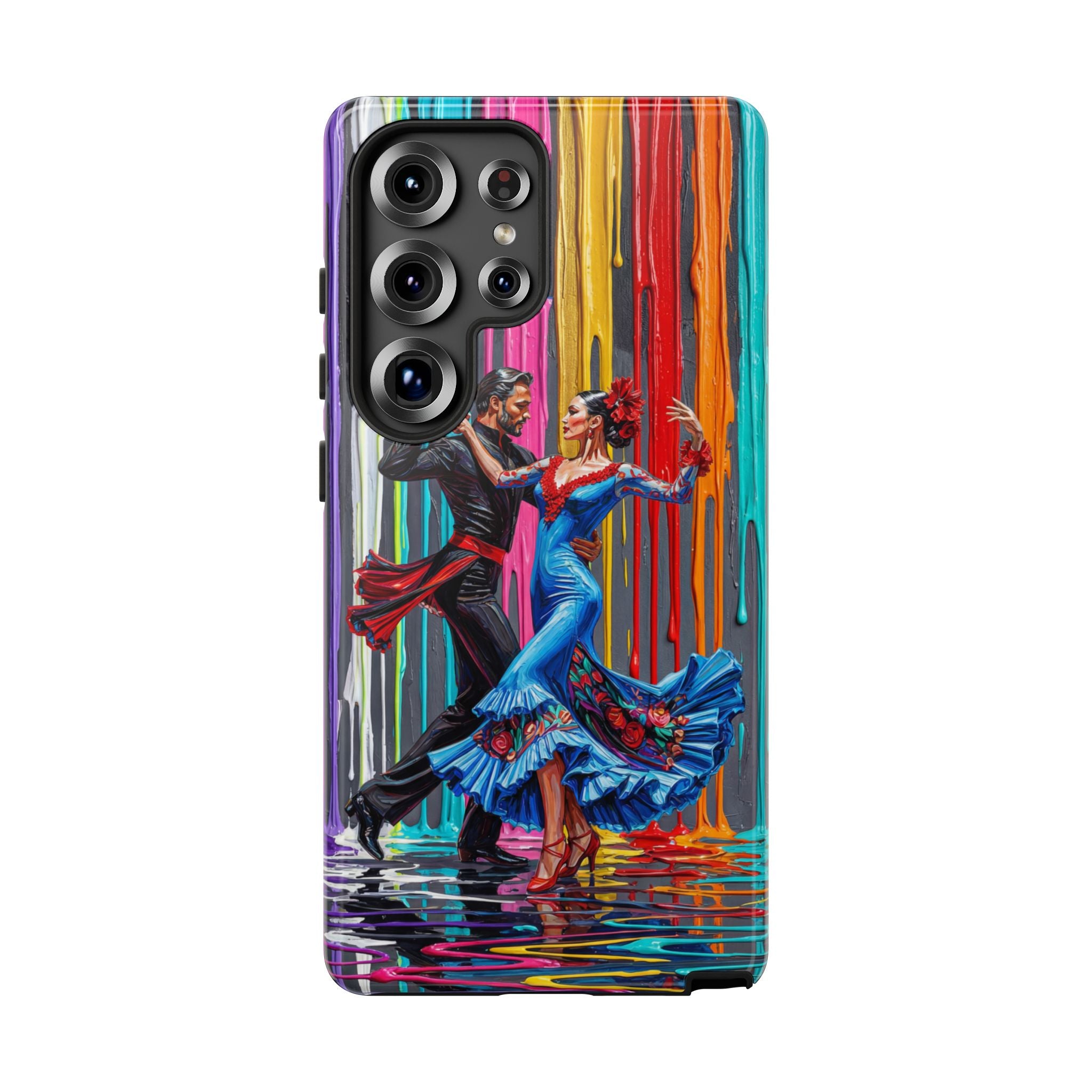 Colorful Tango Samsung Galaxy Phone Case | Vibrant Dancing Couple Art Protection