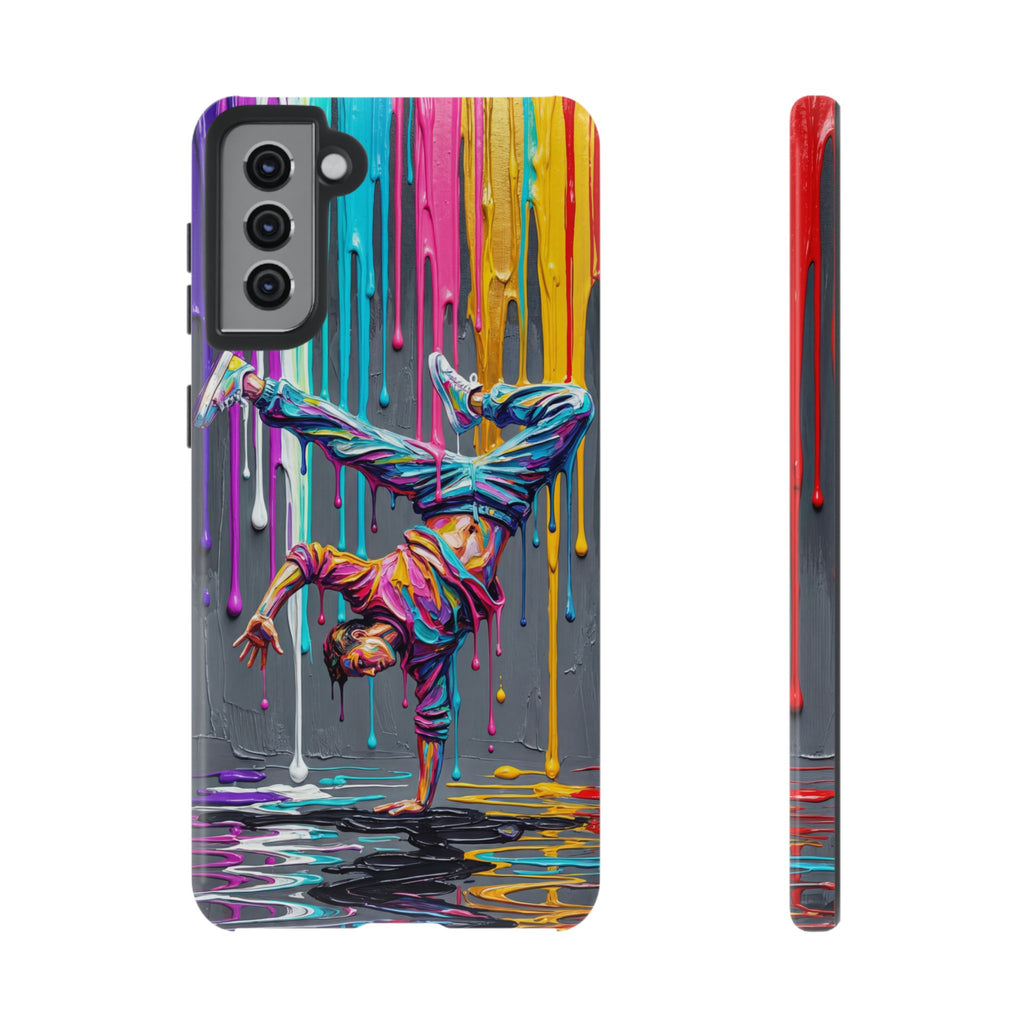 Colorful Breakdancer Graffiti Tough Samsung Galaxy Phone Case