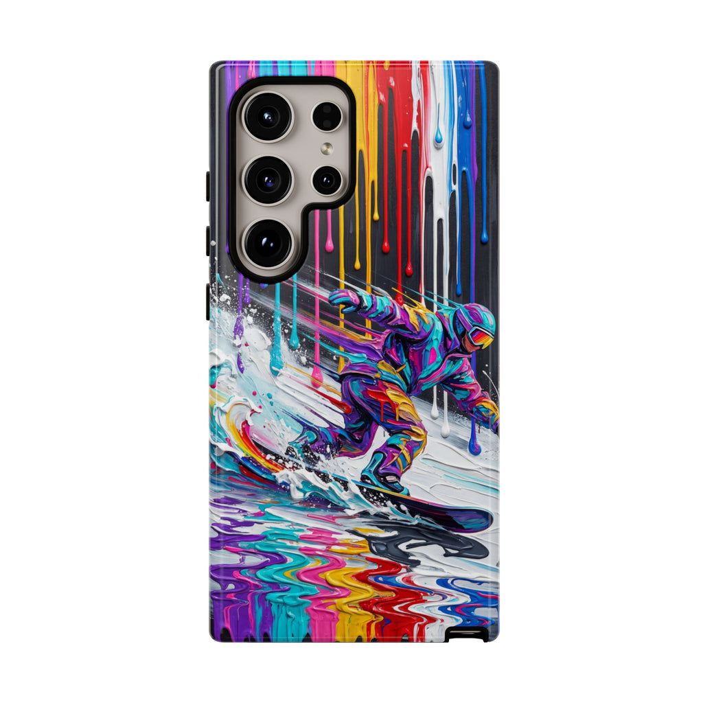 Colourful Snowboarder Art  Samsung Galaxy Phone Case
