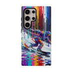 Colourful Snowboarder Art  Samsung Galaxy Phone Case