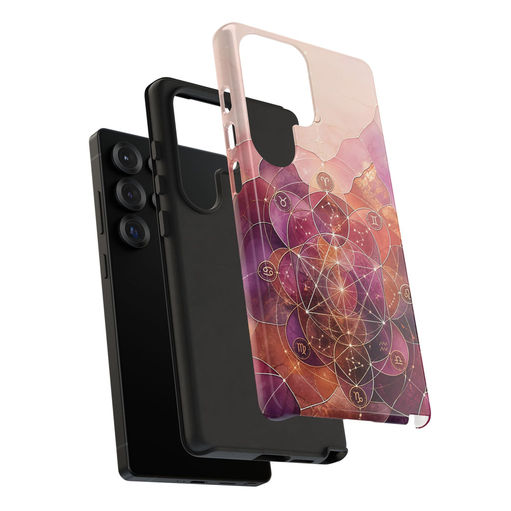 Sacred Geometry Samsung Galaxy Phone Case | Boho Mandala Phone Case