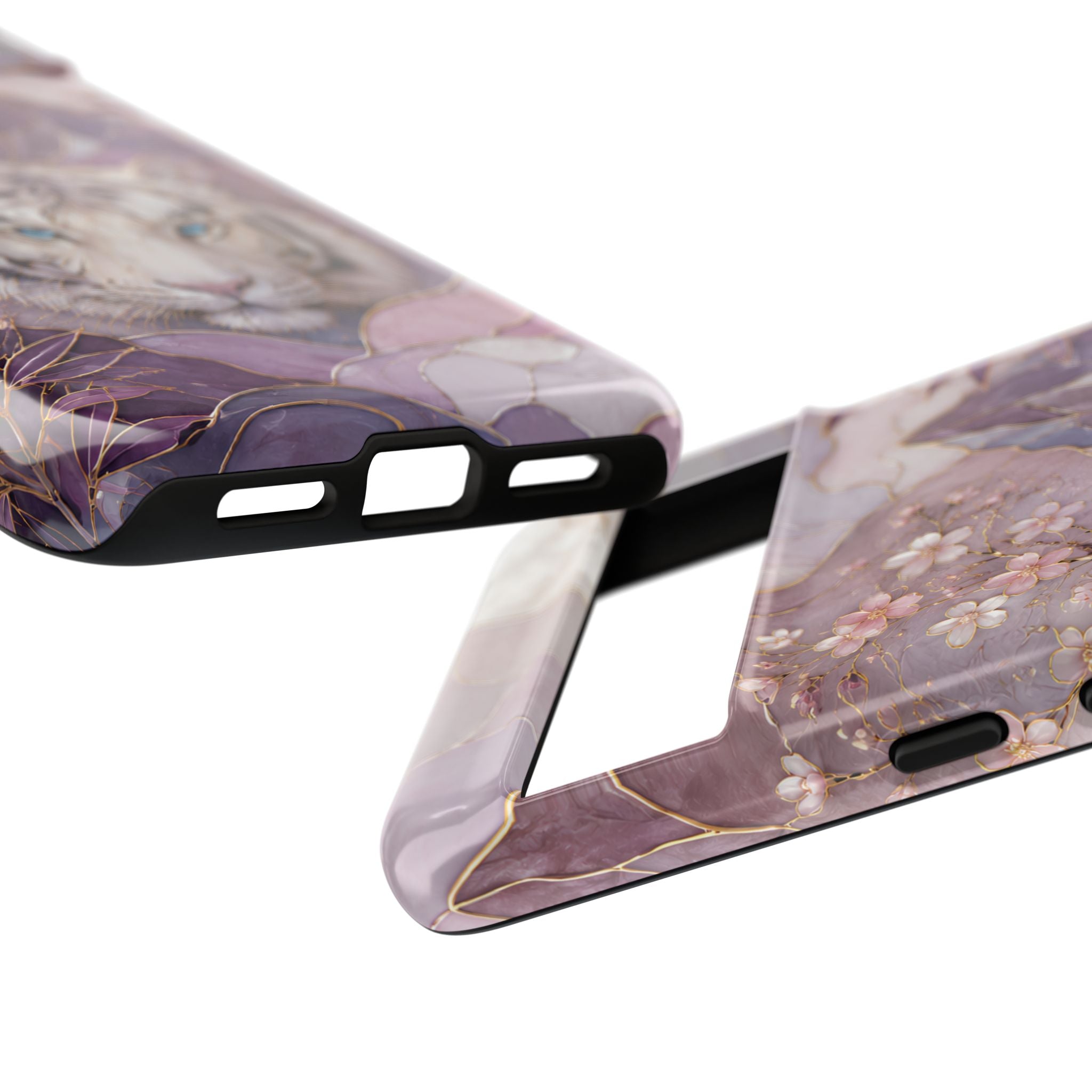 White Tiger Google Pixel Phone Case | Cherry Blossom Art Cover