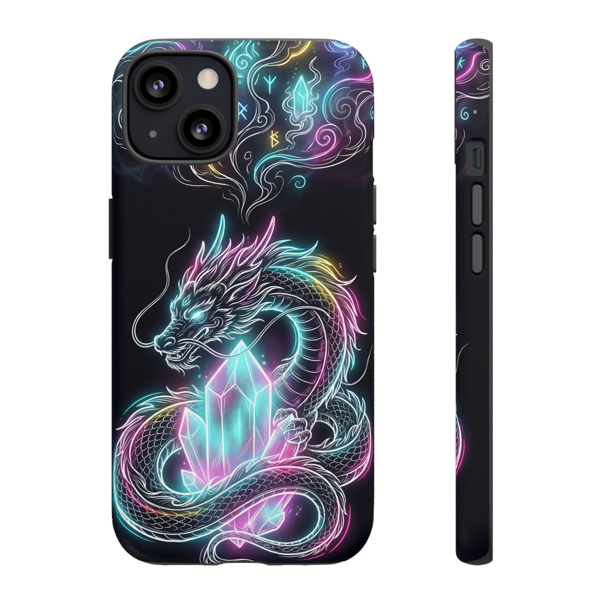 Neon Loong Crystal iPhone Case