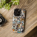 Cute Cats Sticker Tough iPhone Case