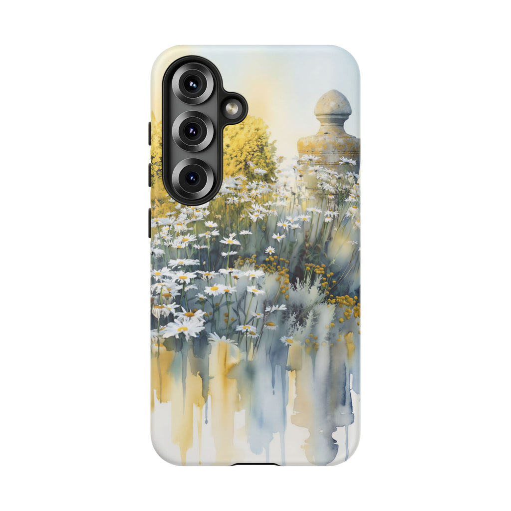 Watercolor Floral Daisy Garden Samsung Galaxy Phone Case