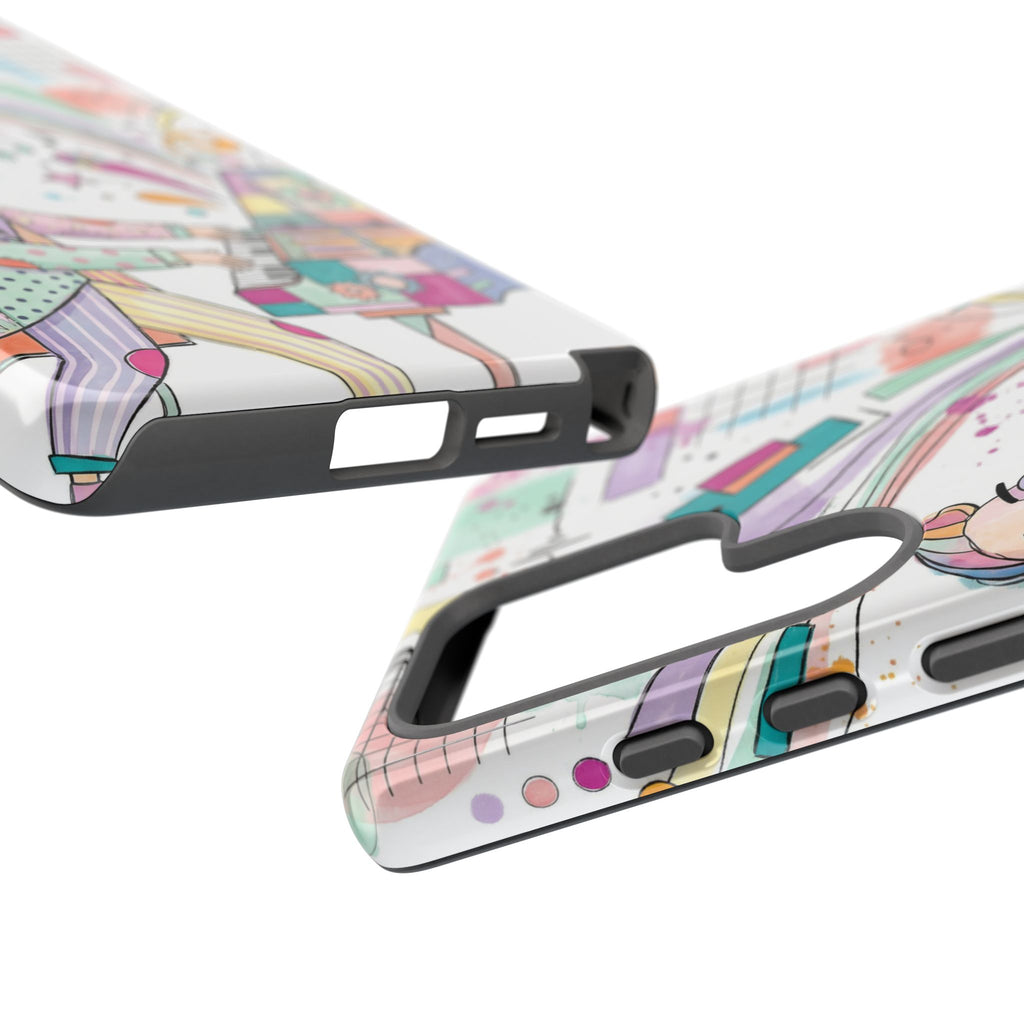 Musical Pianist Samsung Galaxy Phone Case | Colorful Whimsical Piano Art