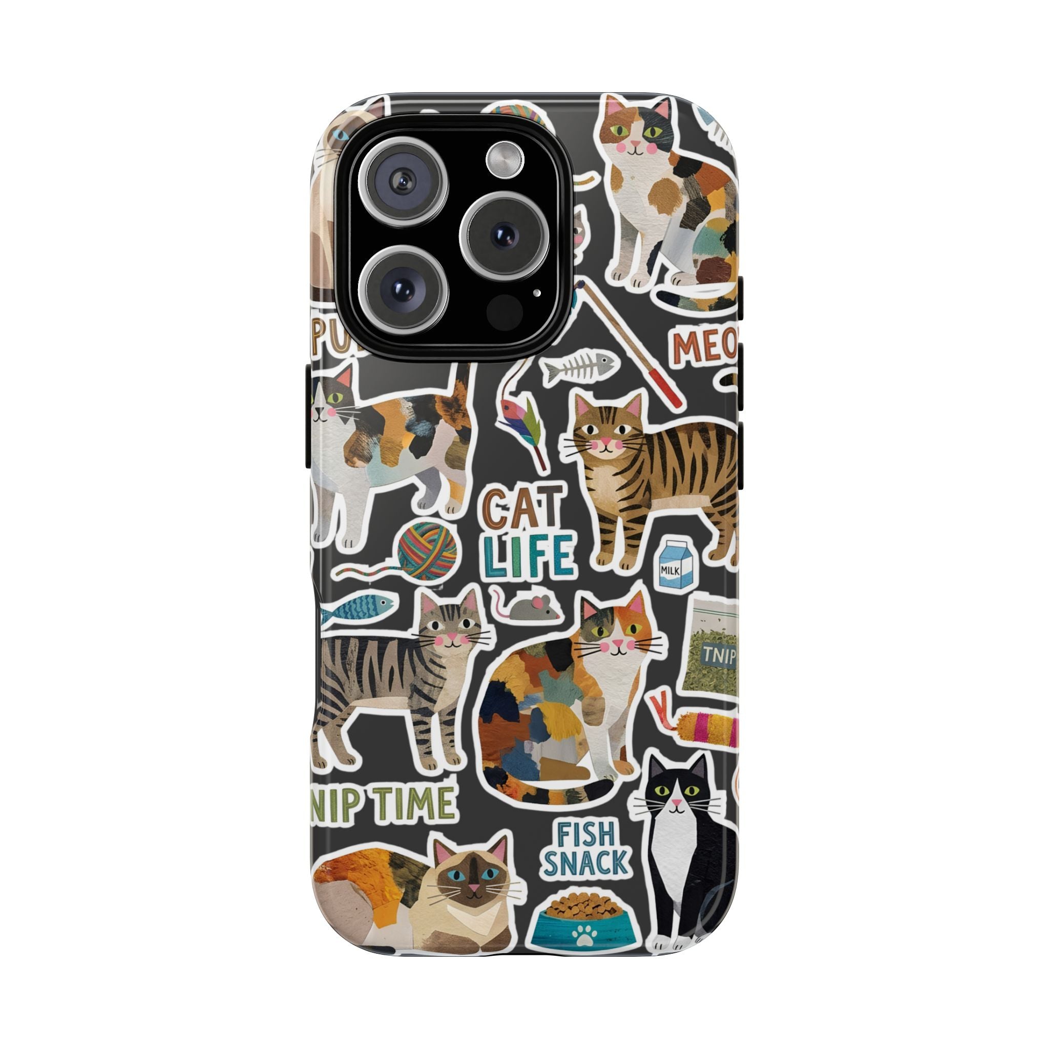 Cute Cats Sticker Tough iPhone Case