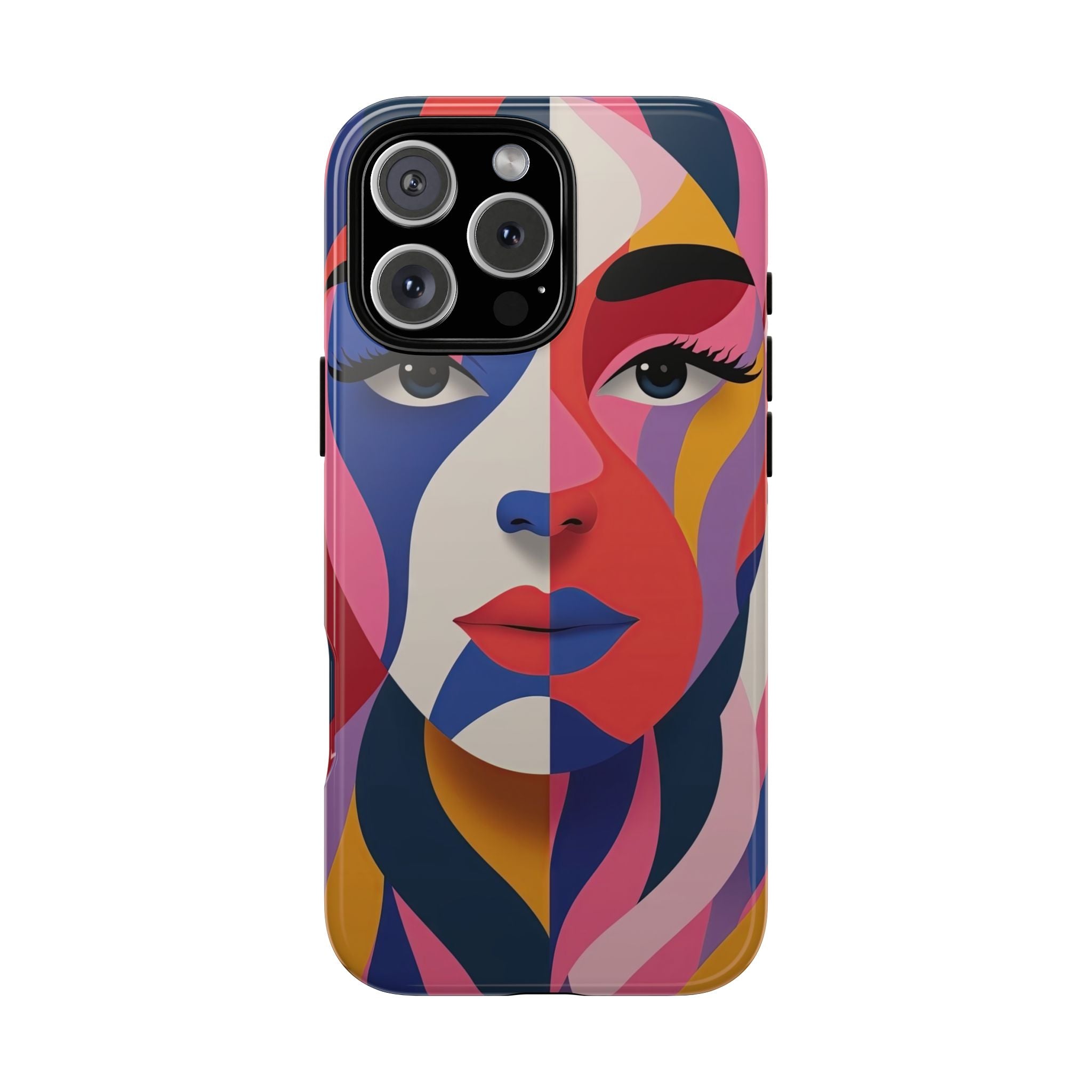 Abstract Colourful Face iPhone Case | Vibrant Pop Art