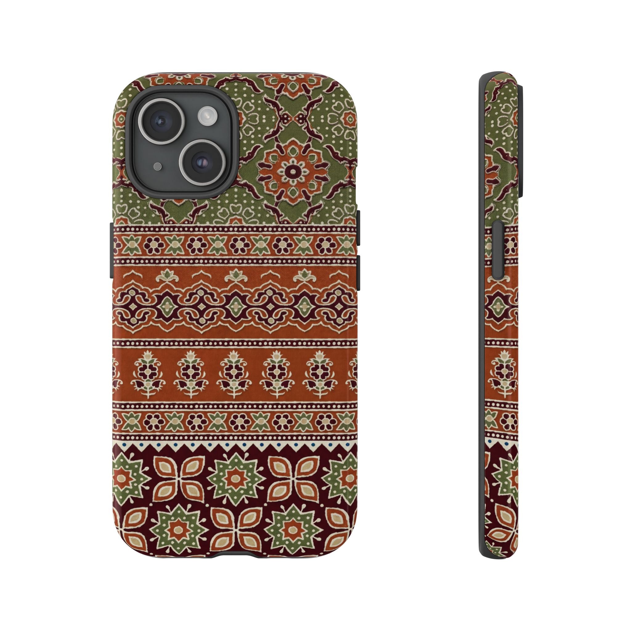 Batik Floral Protective iPhone Case