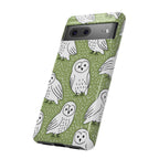 Barn Owl Google Pixel Phone Case | Woodland Owl Pattern Cover