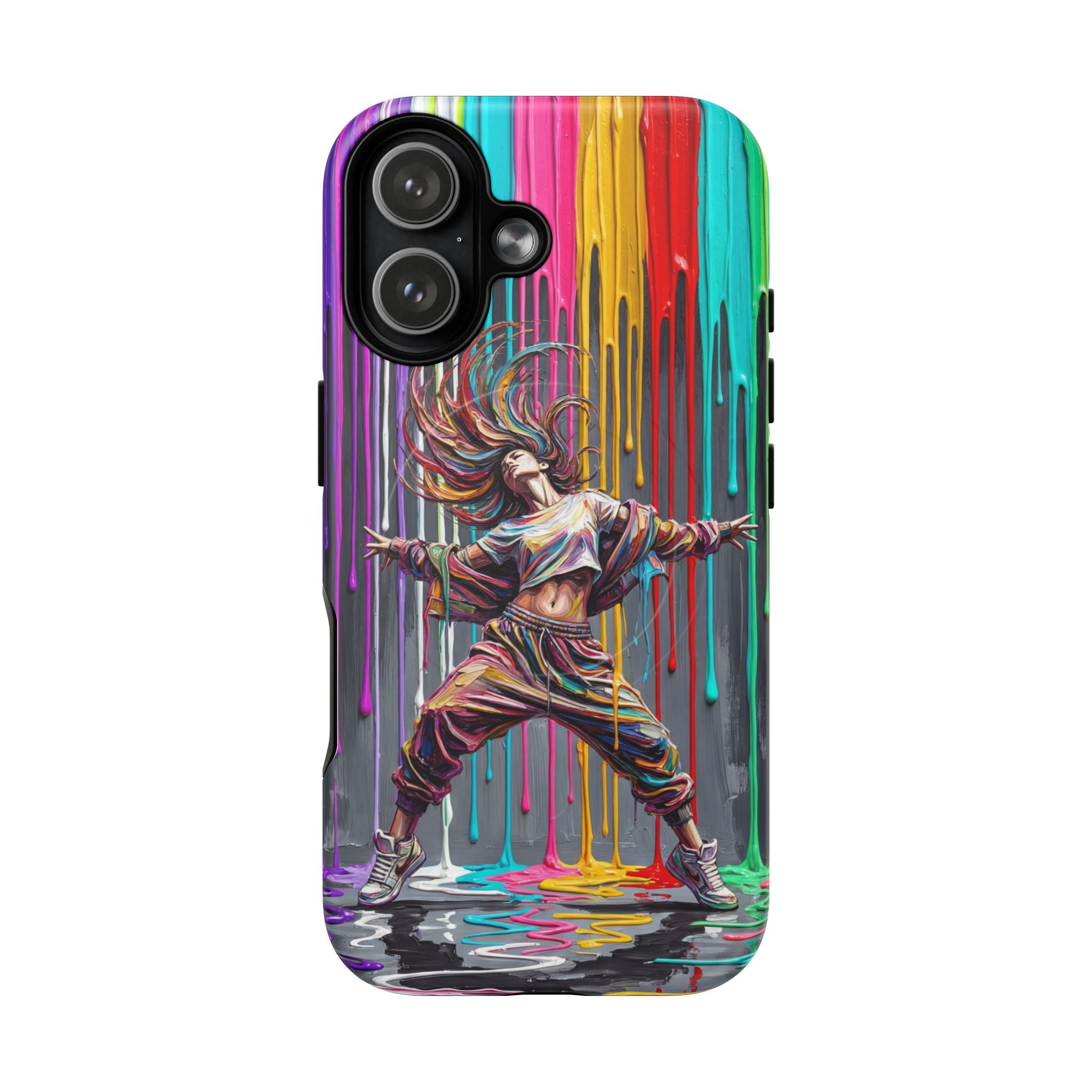 MagSafe iPhone Case | Colorful Street Dance Drip Design