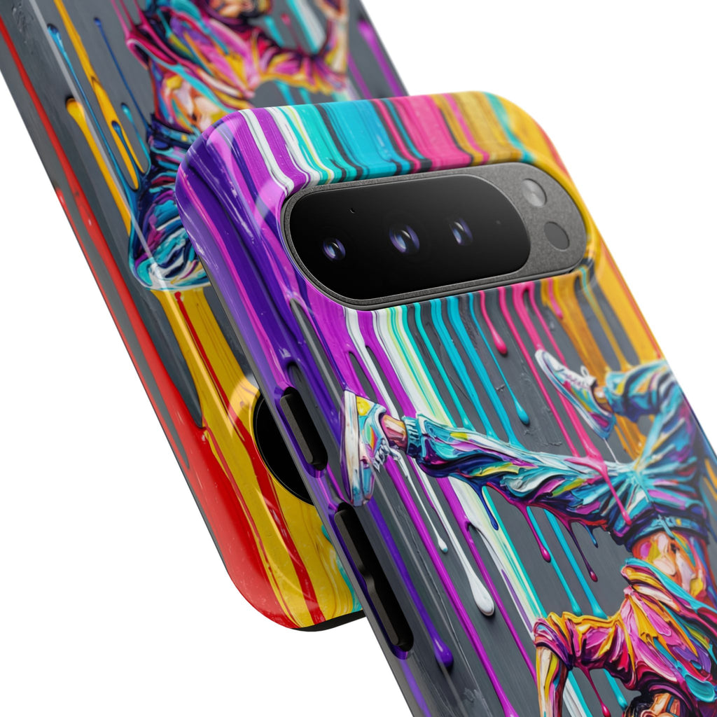 Colorful Breakdancer Graffiti Tough Google Pixel Phone Case