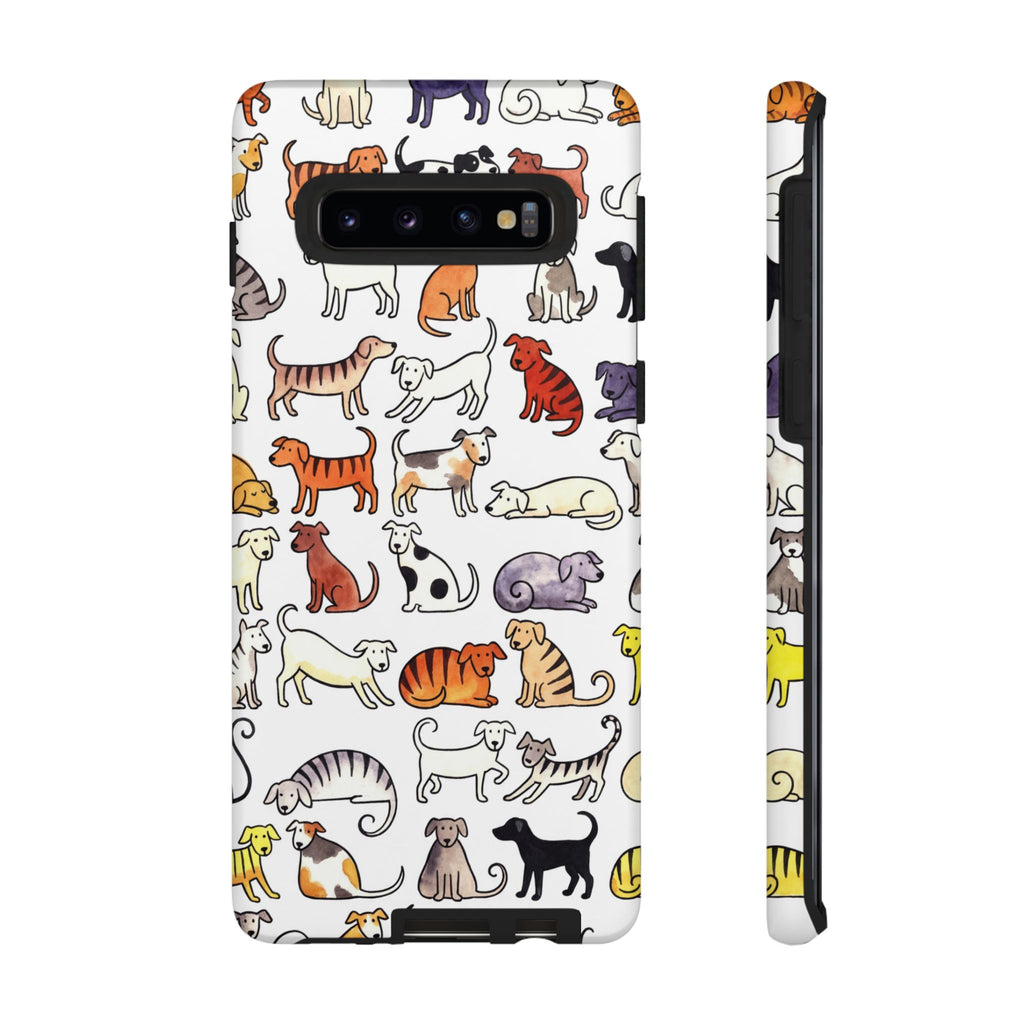 Dog Pattern Samsung Galaxy Case | Cute Colourful Dogs