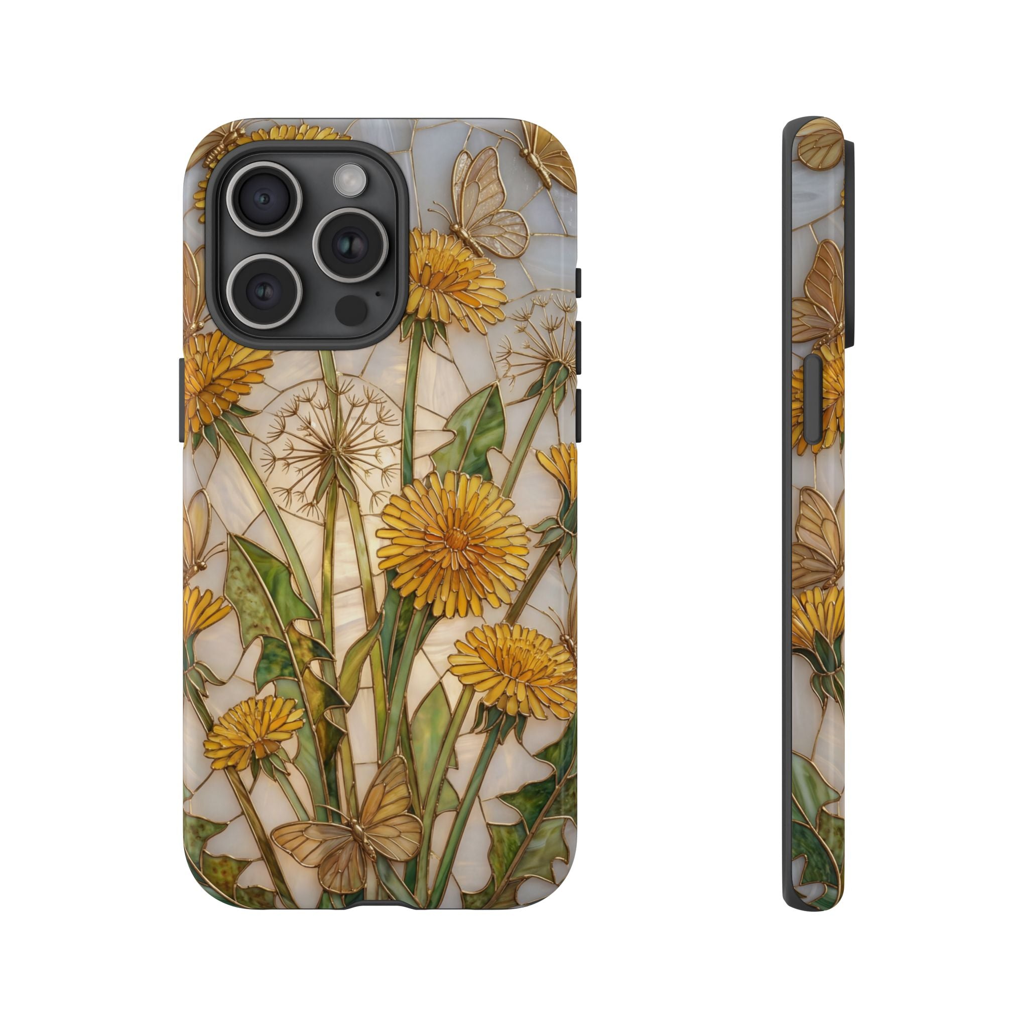 Dandelion Bouquet Tough iPhone Case — Floral Botanical Protective Cover