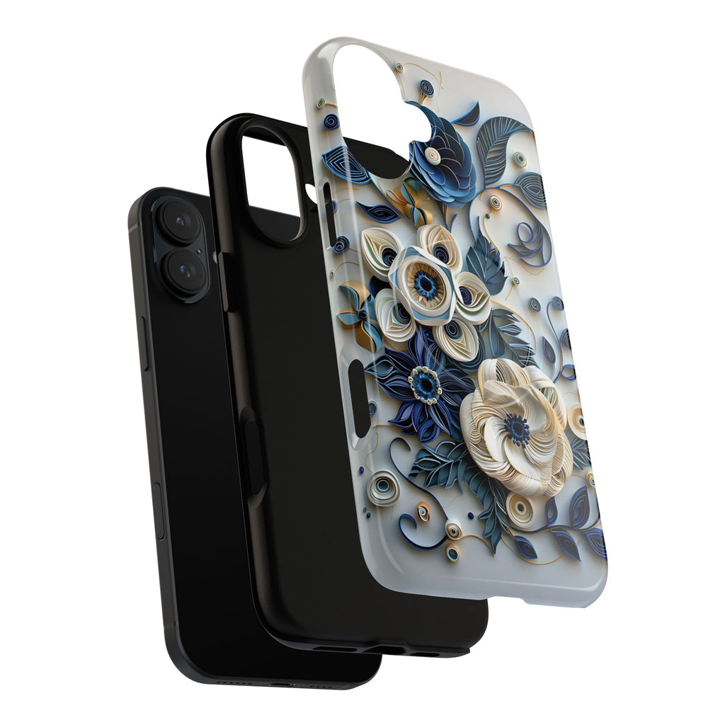 Floral Quilled Art Tough MagSafe Phone Case