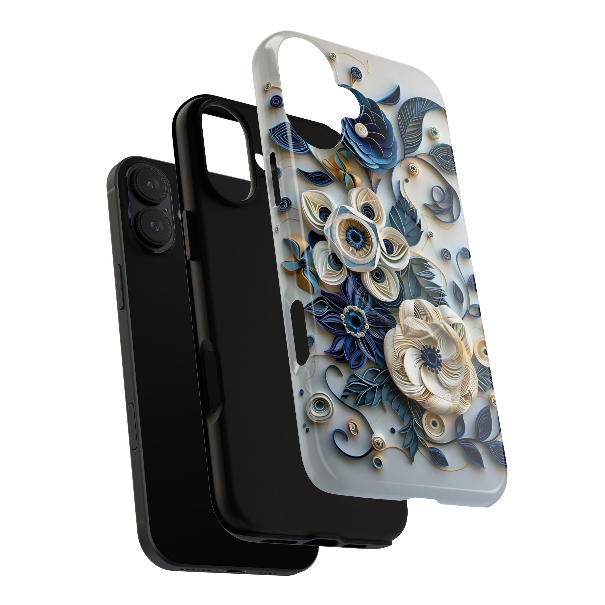 Floral Quilled Art Tough MagSafe Phone Case