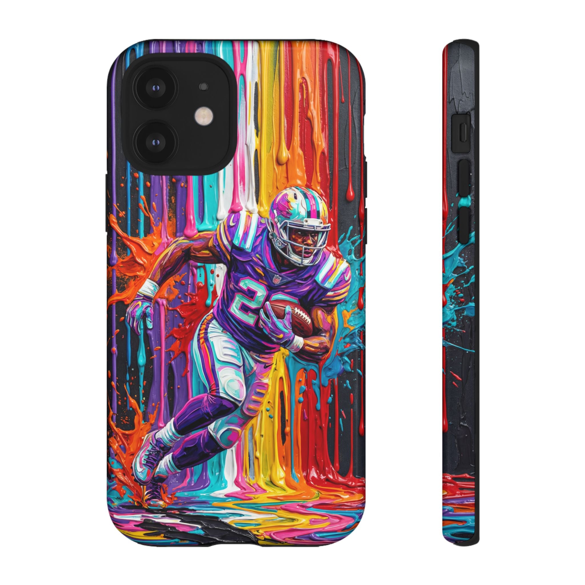 Vibrant American Football Runner iPhone Case