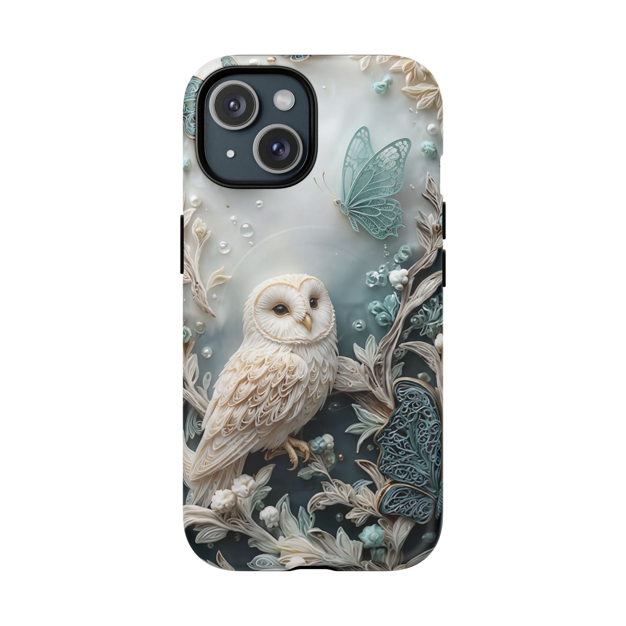 Barn Owl Floral MagSafe Phone Case