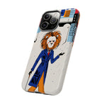 Lion Gentleman iPhone Case | Dapper Lion in City Rain