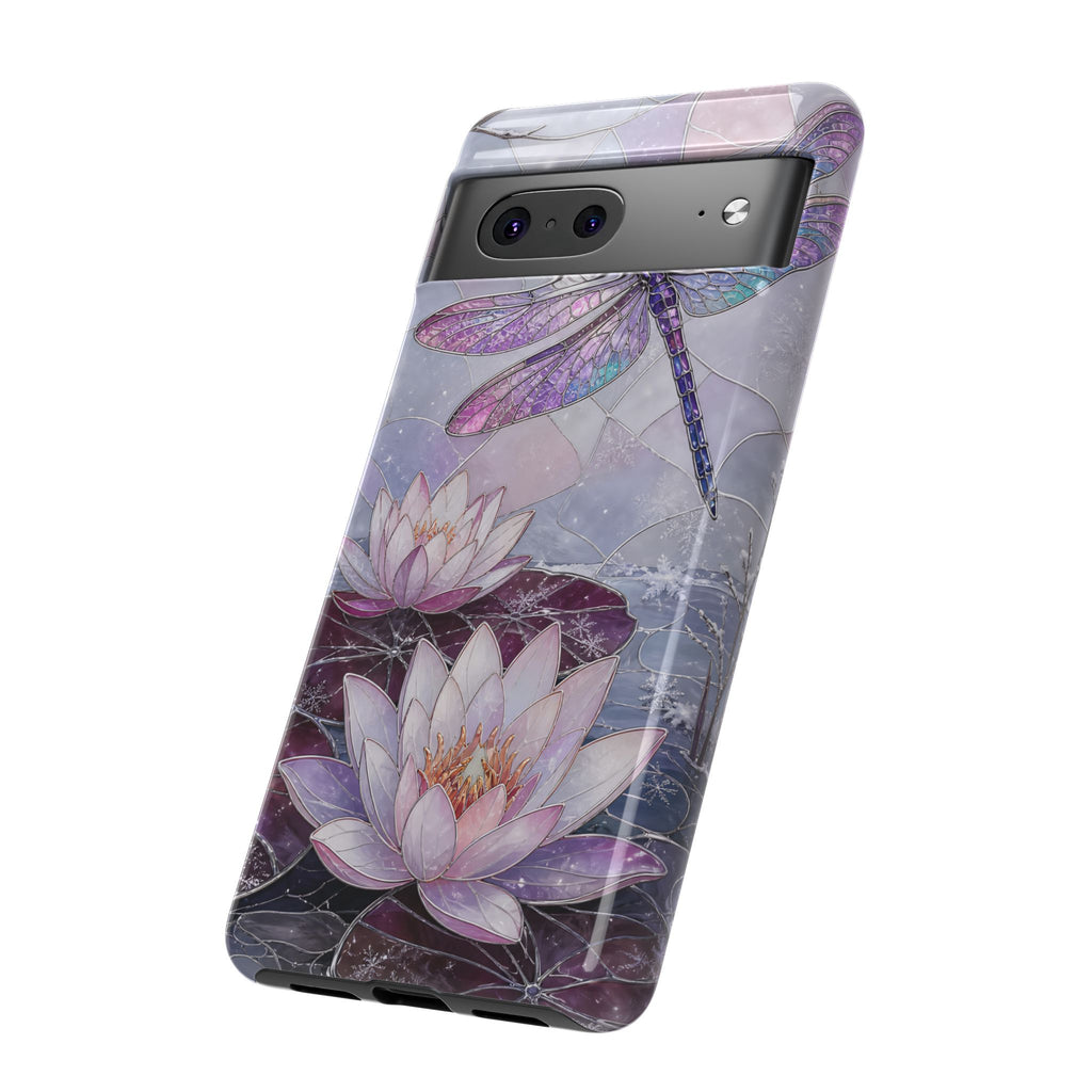 Dragonfly Google Pixel Phone Case | Lotus Flower Phone Case