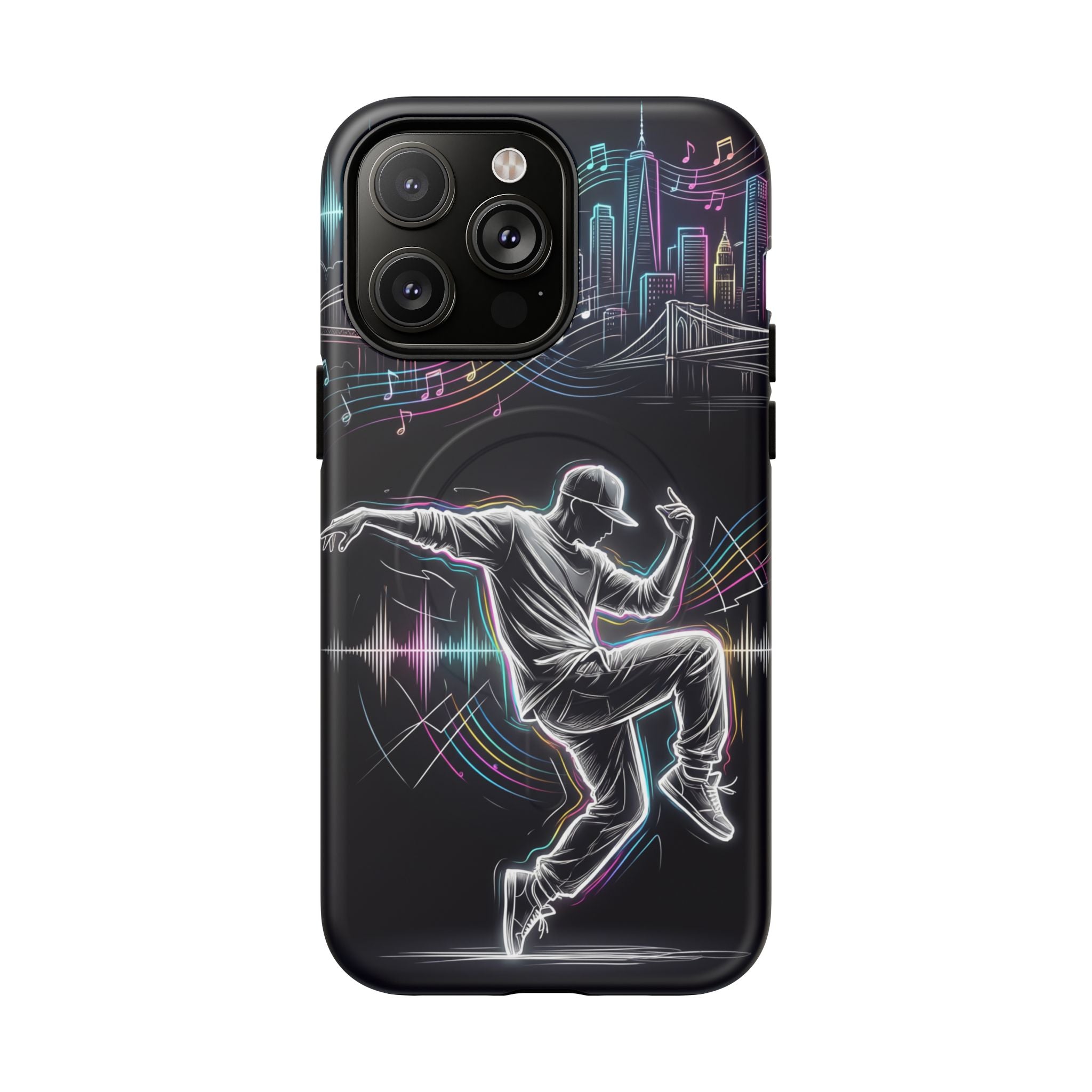 Dancer Neon Skyline MagSafe iPhone Case